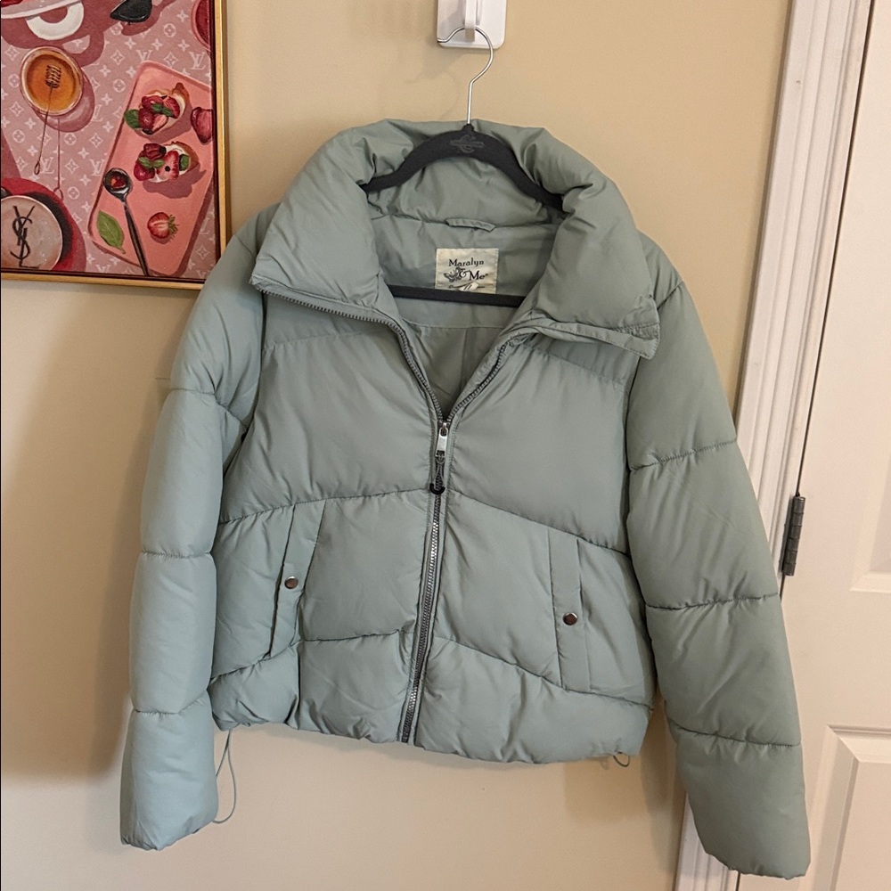 Maralyn & Me Sage Green Jacket